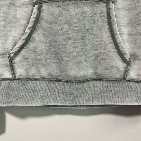 Hurley Grey Deep V-Neck Hoodie Sweatshirt (Size L) - Picture 14 of 15